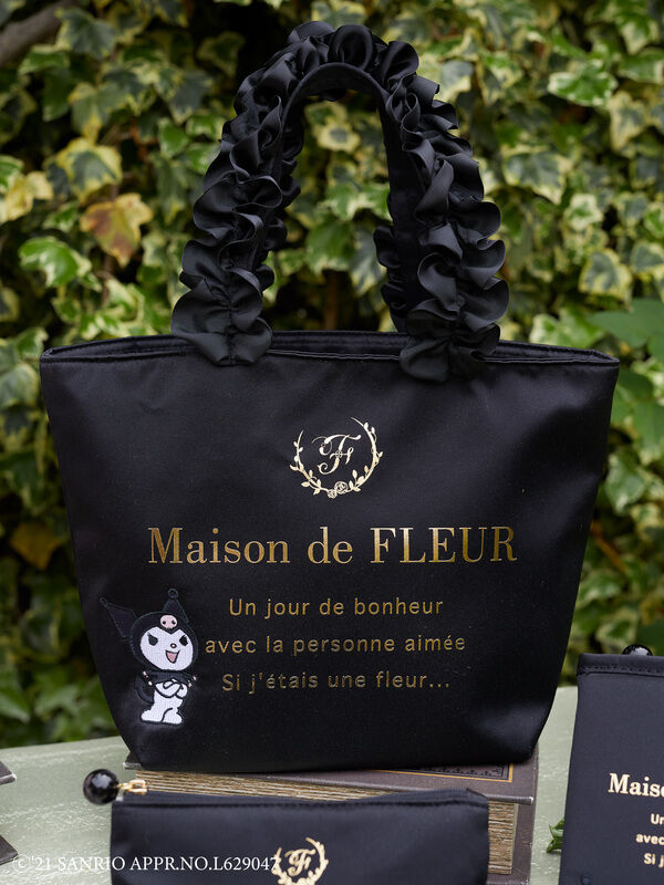 Store Maison de fleur x Sanrio Kuromi black tote purse bag