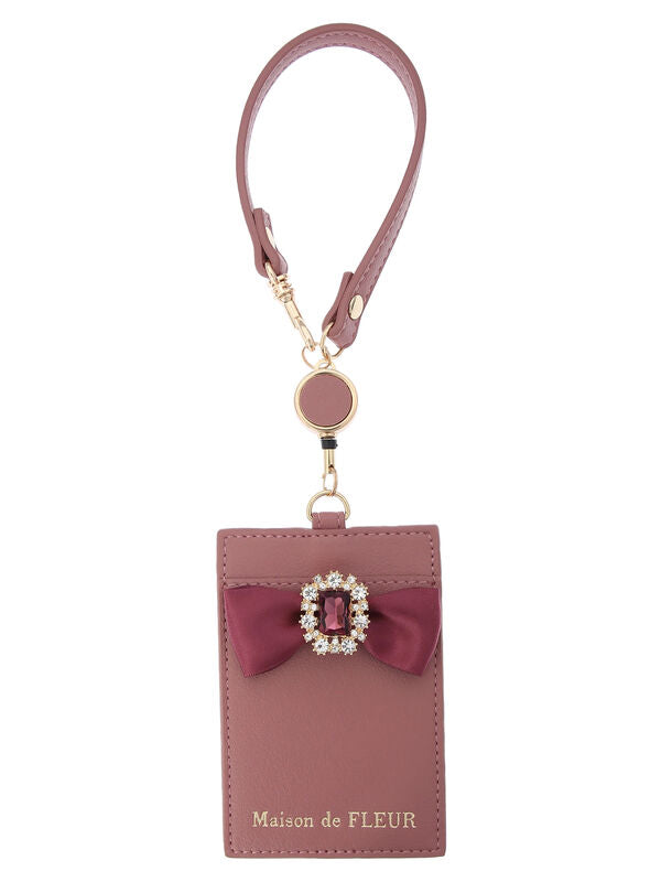 Bijou Ribbon Card Holder with Reel