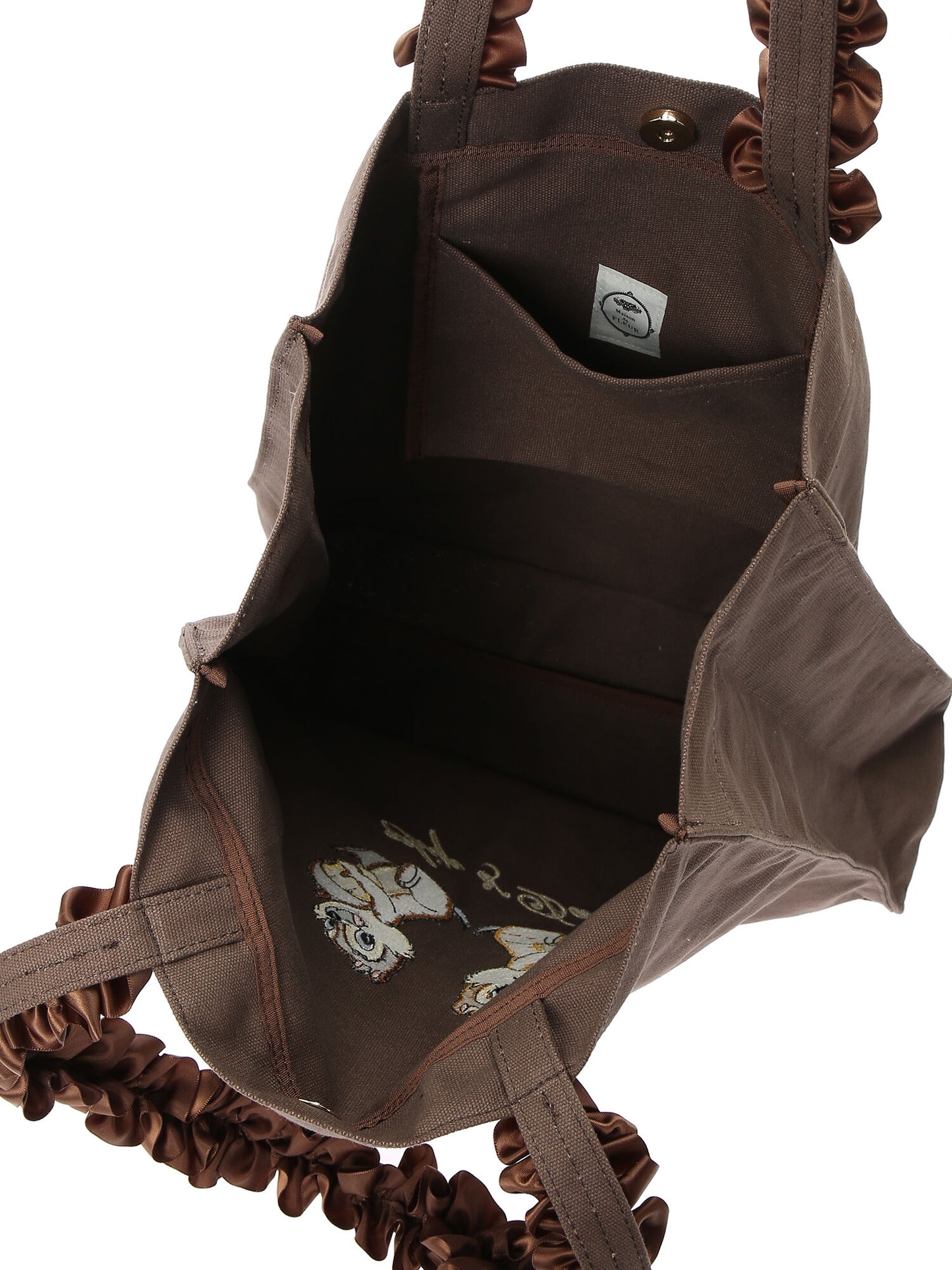 Chip & Dale Ruffled Canvas Tote Bag