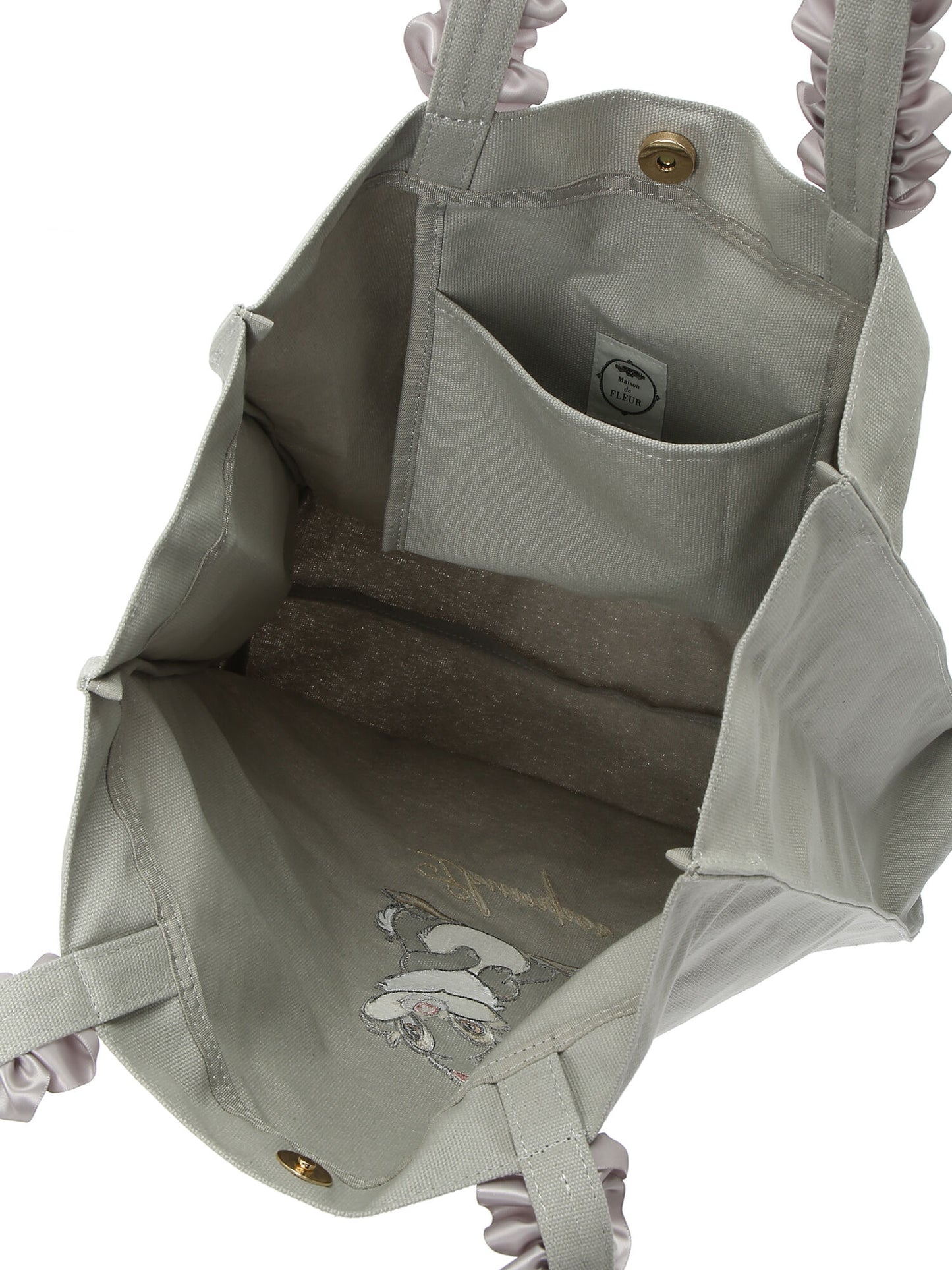 Thumper Ruffled Canvas Tote Bag