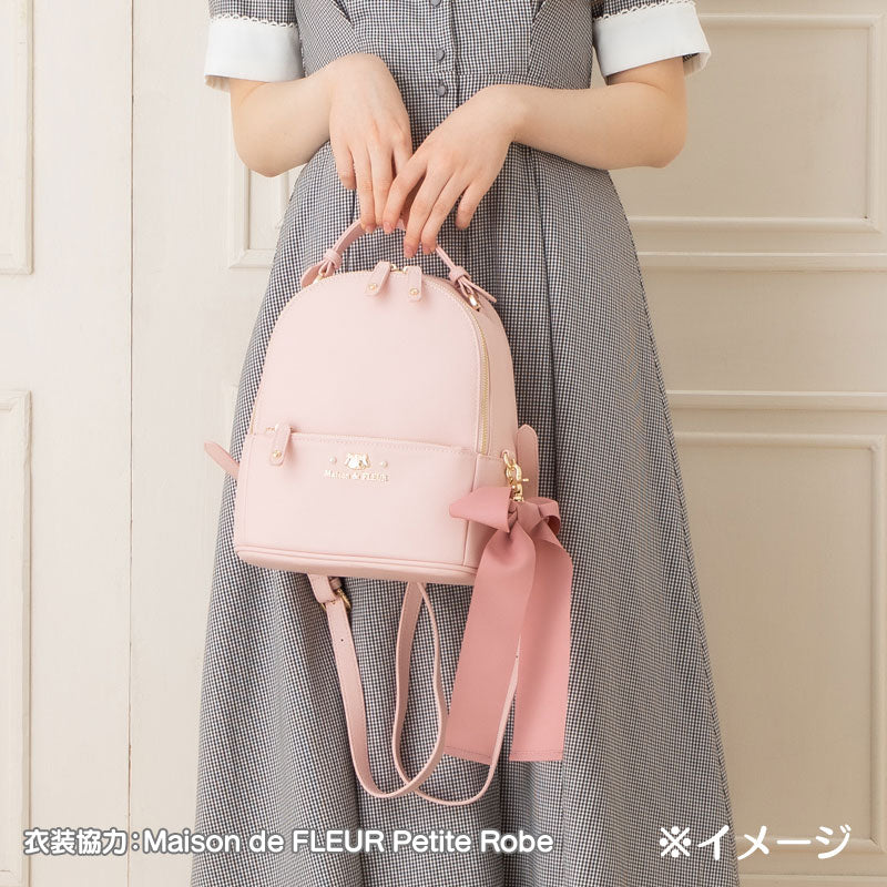 My Melody Backpack with Ribbon Charm