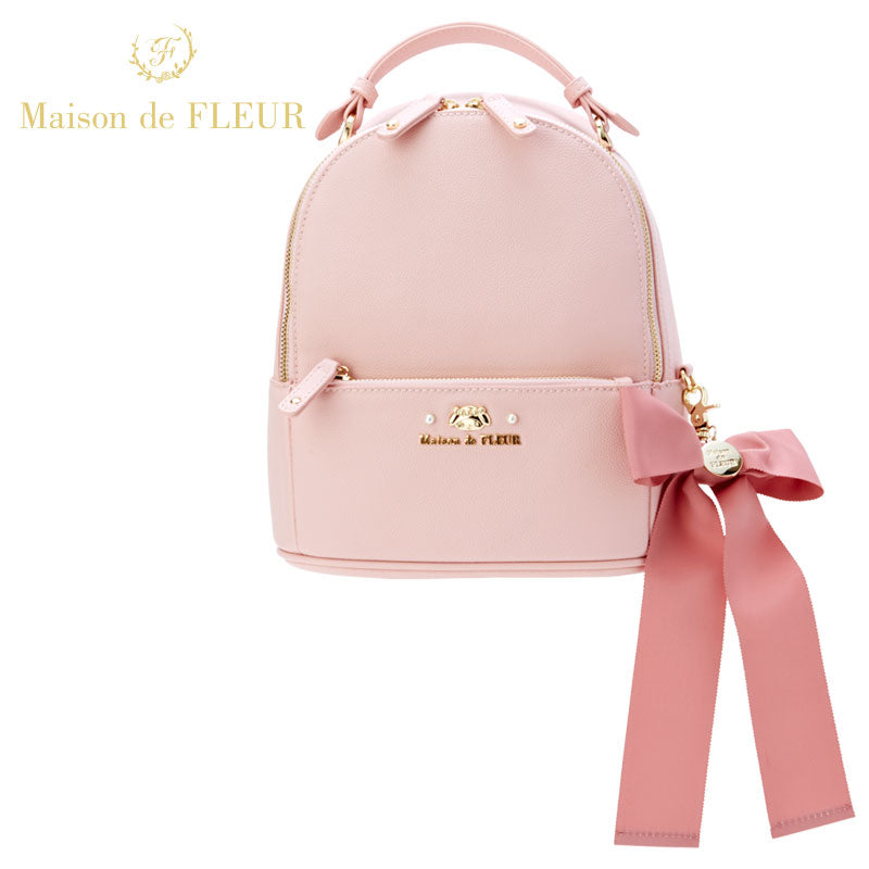 My Melody Backpack with Ribbon Charm