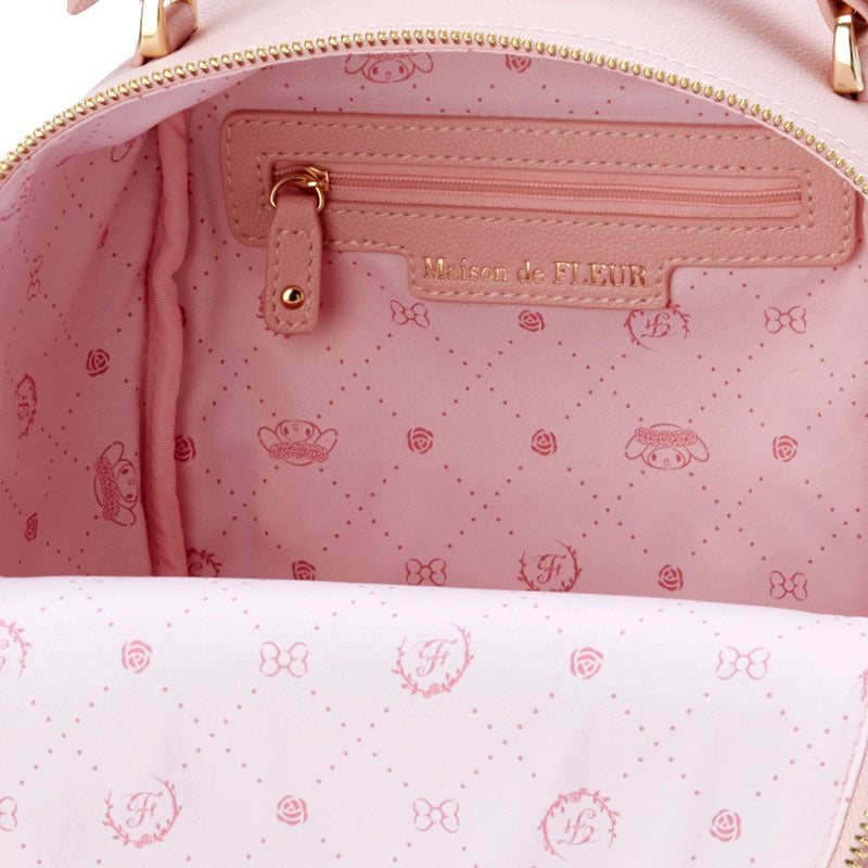 My Melody Backpack with Ribbon Charm