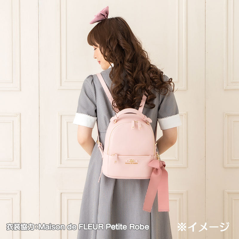 My Melody Backpack with Ribbon Charm