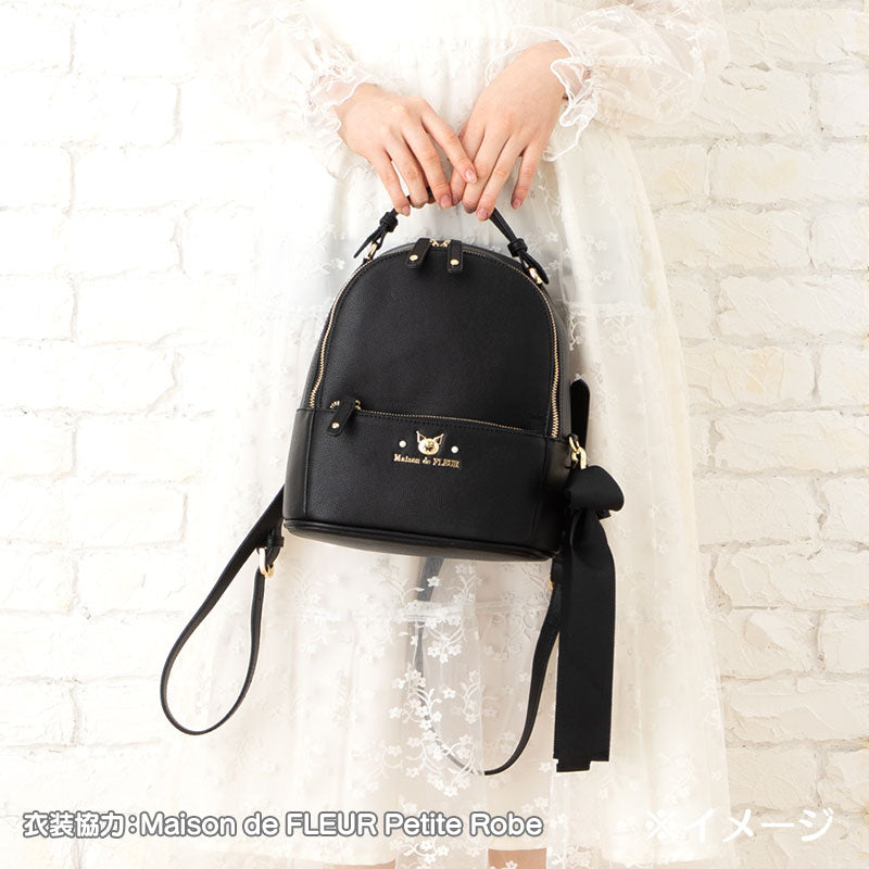 Kuromi Backpack with Ribbon Charm