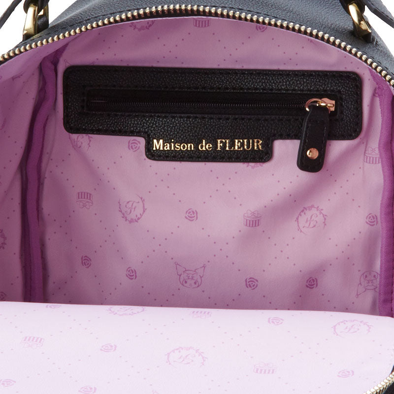 Kuromi Backpack with Ribbon Charm