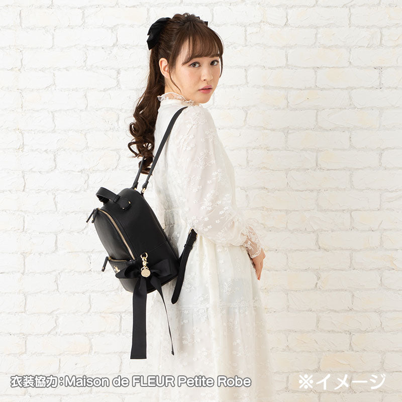 Kuromi Backpack with Ribbon Charm