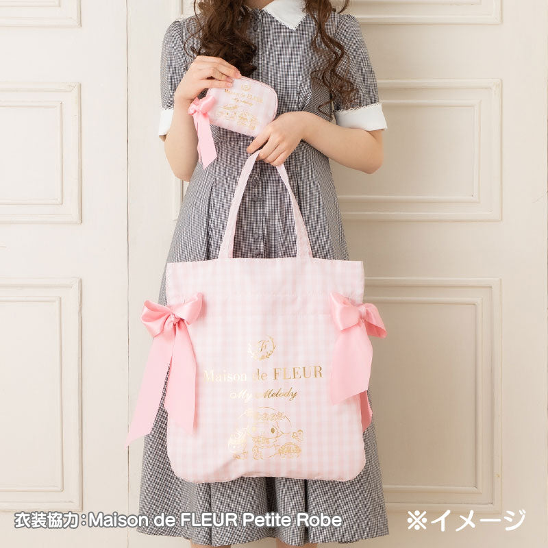 My Melody Gingham Ribbon Tote Bag