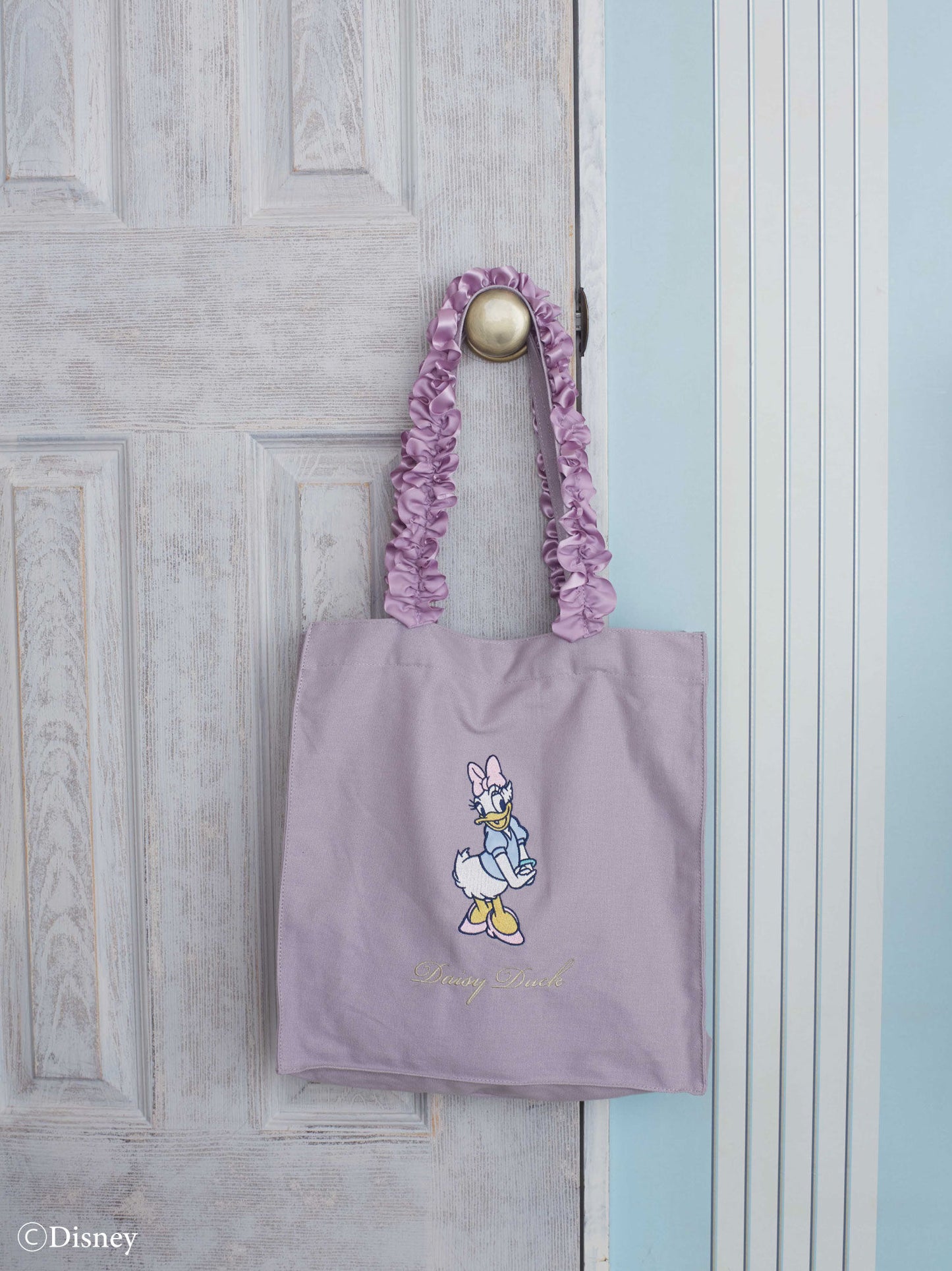 Daisy Duck Ruffled Canvas Tote Bag