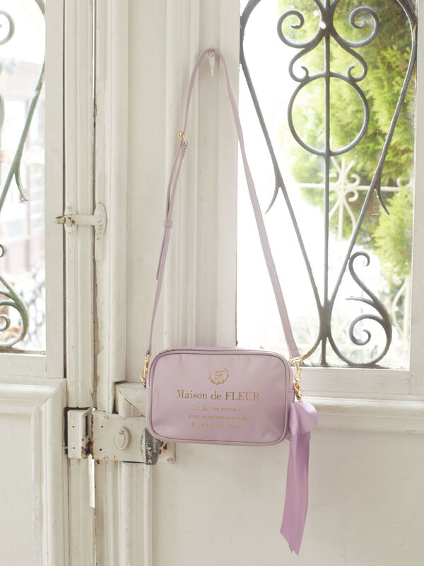 Crossbody Bag with Ribbon Charm