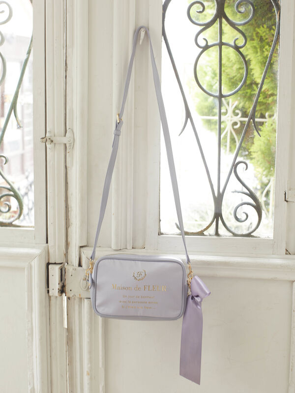 Crossbody Bag with Ribbon Charm