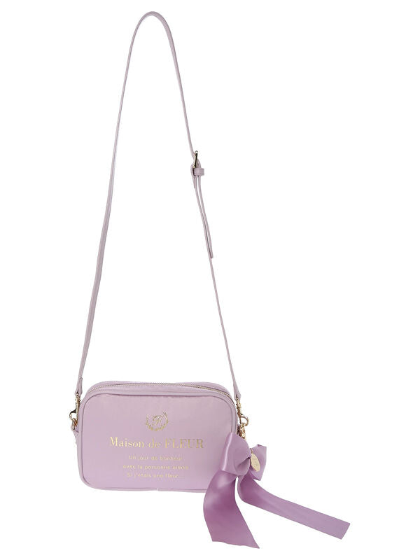 Crossbody Bag with Ribbon Charm