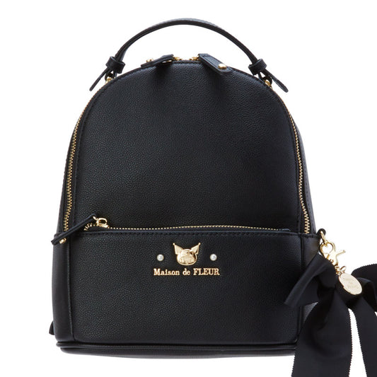 Kuromi Backpack with Ribbon Charm